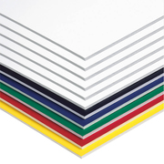 Pacon Foam Board, 20"X30", Assorted, PK10 5554